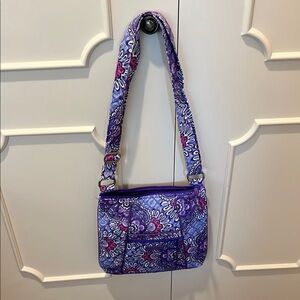 Vera Bradley Floral Purple and Pink Shoulder Bag